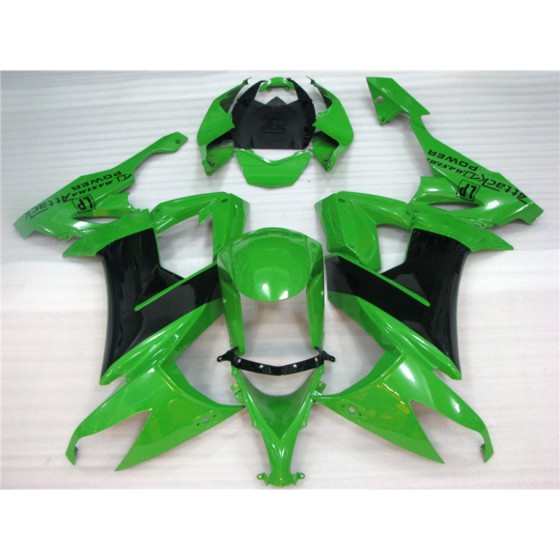Kawasaki Ninja ZX10R green with black Motorcycle fairings(2008-2010)