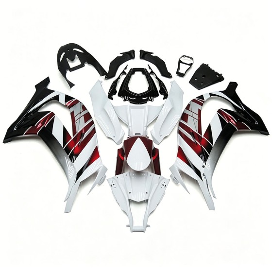 Kawasaki Ninja ZX10R White & Black Motorcycle fairings(2011-2015)