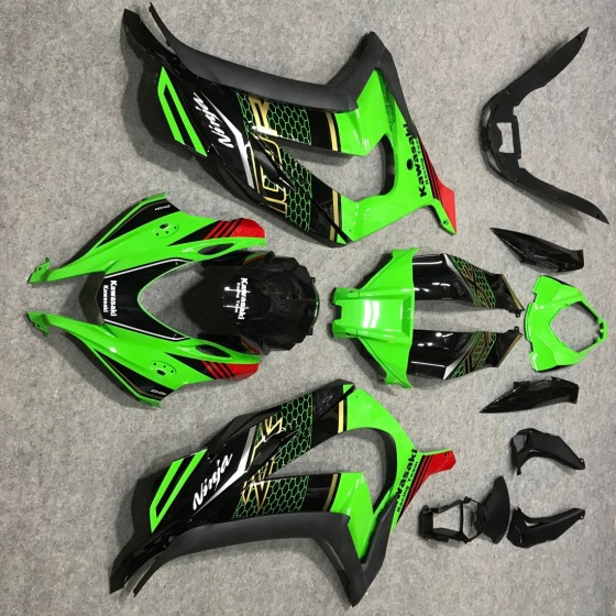 Green Kawasaki Ninja ZX6R Motorcycle Fairings (2016-2020)