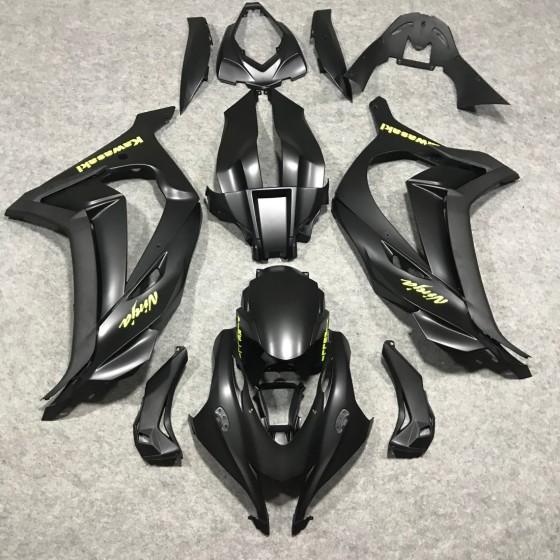 Kawasaki Ninja ZX10R Matte Black Motorcycle Fairings (2016-2020)
