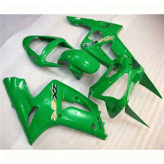 Green Kawasaki Ninja ZX-6R Fairings (2003-2004)