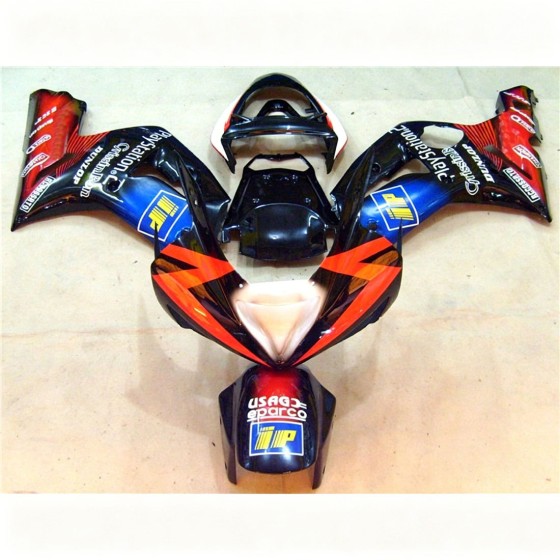 Orange Red Kawasaki Ninja ZX-6R Fairings (2003-2004)