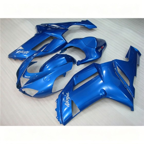 Kawasaki Ninja ZX-6R Pearl Blue Motorcycle Fairings (2007-2008)