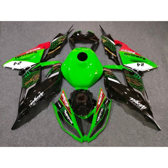 Kawasaki Ninja ZX6R Customized Motorcycle Fairings (full tank cover)(2013-2018)