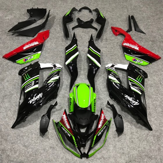 Kawasaki Ninja ZX6R Green Motorcycle Fairings (2013-2018)