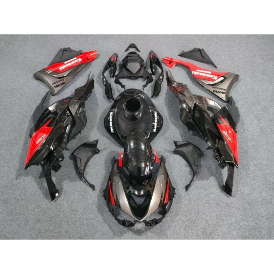 Black/Grey Fairings for Kawasaki Ninja ZX6R(full tank cover)(2024-2025)