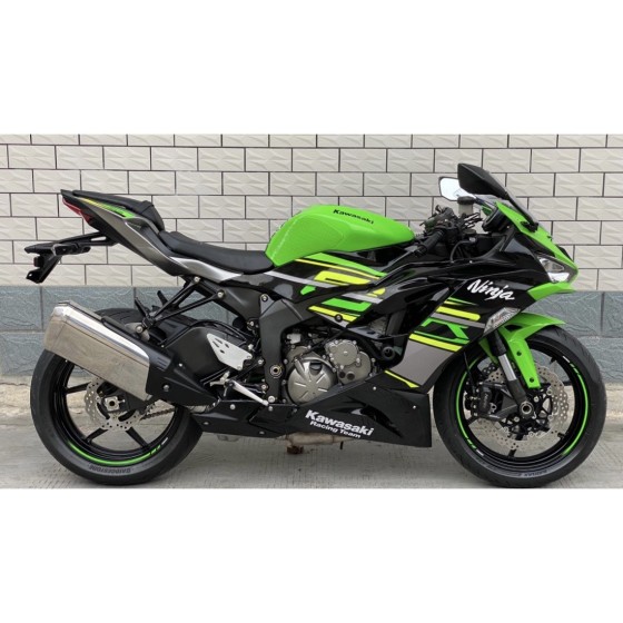 Kawasaki Ninja ZX6R Black & Green Motorcycle Fairing（full tank cover)(2019-2023)