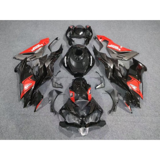 Kawasaki Ninja ZX6R Grey/Black Motorcycle Fairing（full tanak cover)(2019-2023)