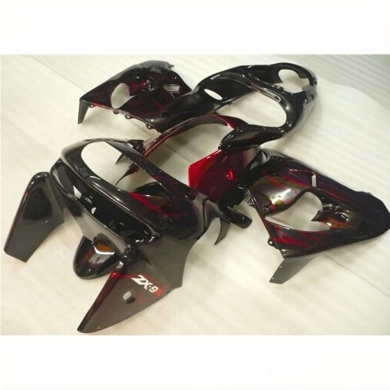 Kawasaki Ninja ZX9R Red Flame Motorcycle fairings(1998-1999)