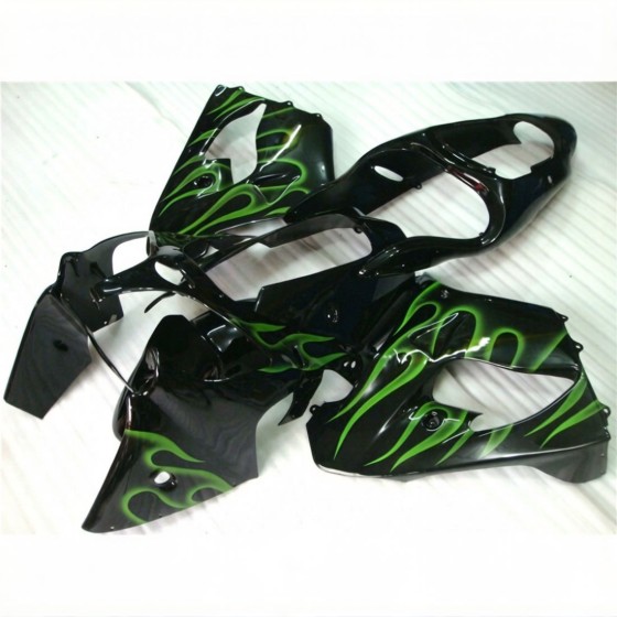 Kawasaki Ninja ZX9R Green Flame Motorcycle fairings(2000-2001)