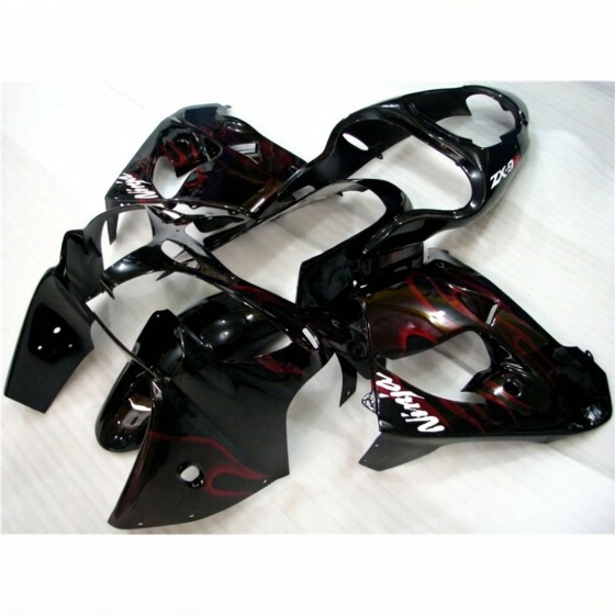 Kawasaki Ninja ZX9R Red Flame Motorcycle fairings(2000-2001)