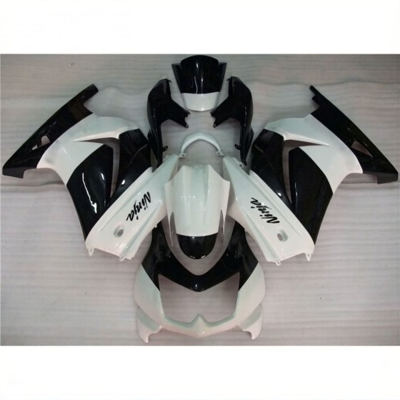 Kawasaki Ninja 250R Black & White Motorcycle fairings(2008-2012)