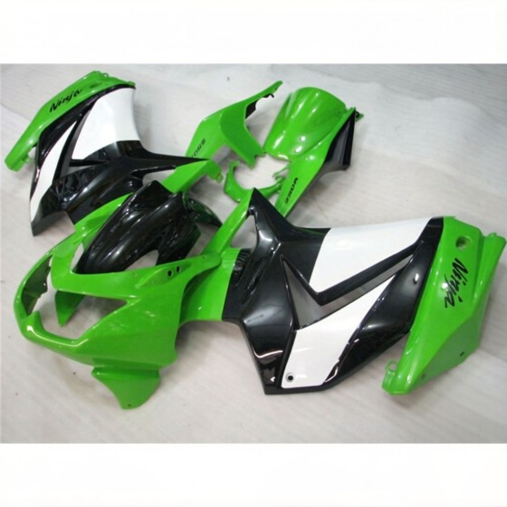 Kawasaki Ninja 250R Green & White Motorcycle fairings(2008-2012)