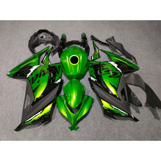 Kawasaki Ninja 250R Pearl Green Motorcycle fairings(full tank cover)(2013-2018)