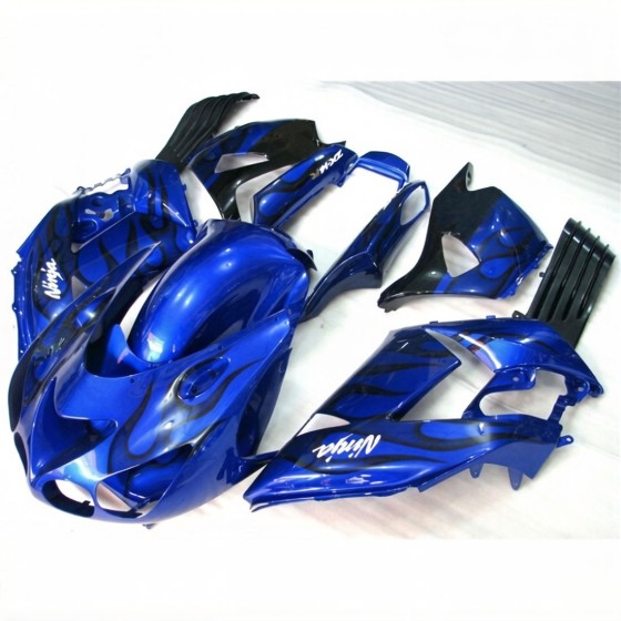 Kawasaki Ninja ZX14R Blue Motorcycle fairings(2006-2011)