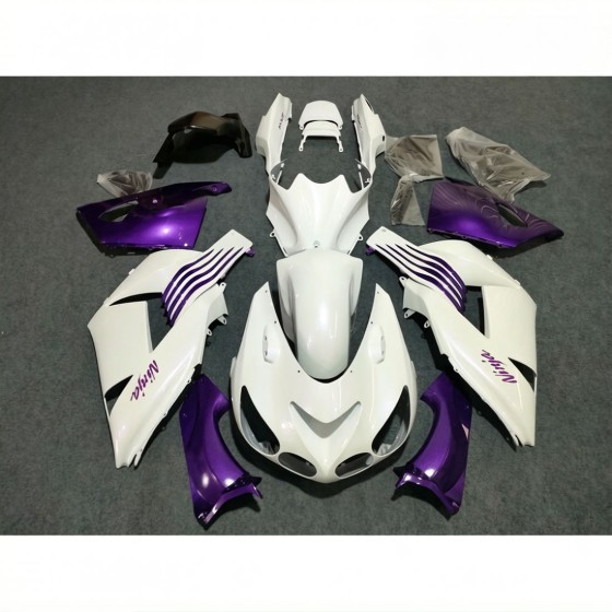 Kawasaki Ninja ZX14R Chameleon White/Purple Motorcycle fairings(2006-2011)