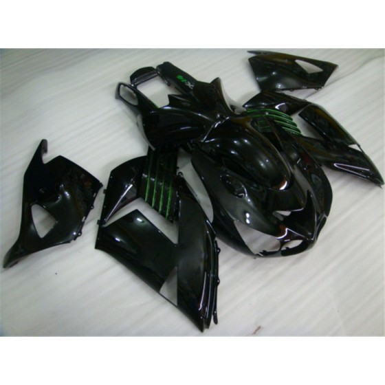 Kawasaki Ninja ZX14R Glossy Black Motorcycle fairings(2006-2011)