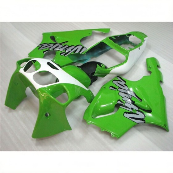 Kawasaki Ninja ZX7R Green & White Motorcycle fairings(1996-2003)