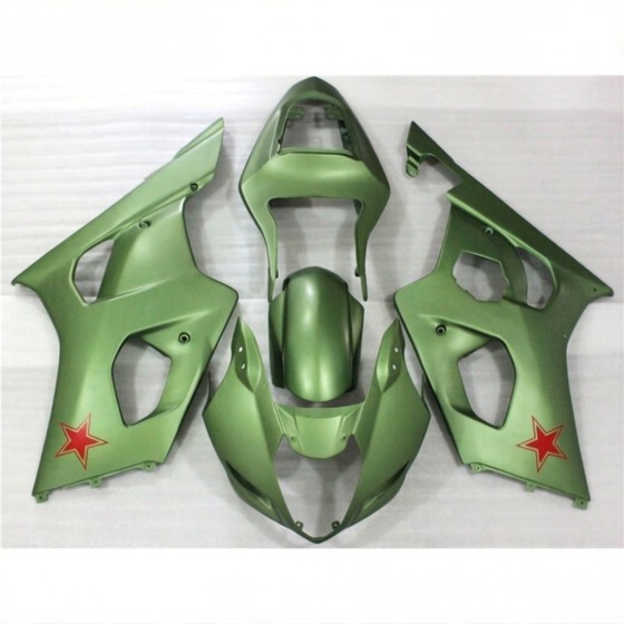 Suzuki GSXR1000 Matte Green Motorcycle Fairings(2003-2004)