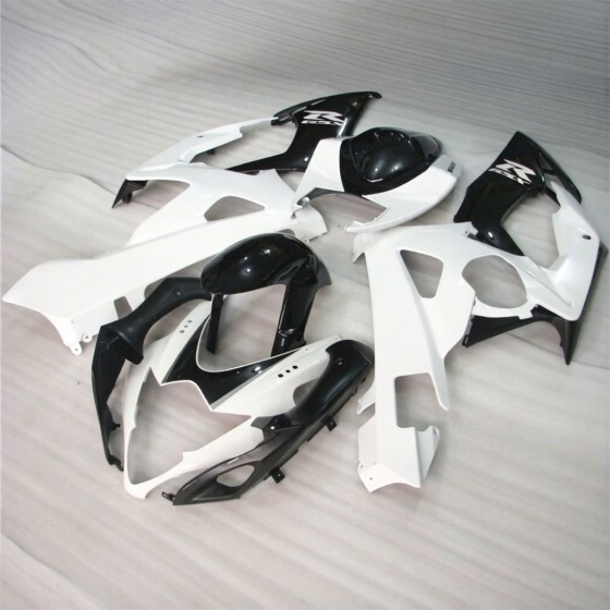 Suzuki GSXR1000 Black & White Motorcycle Fairings(2005-2006)