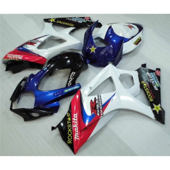 Suzuki GSXR1000 Red & Blue Motorcycle Fairings(2007-2008)