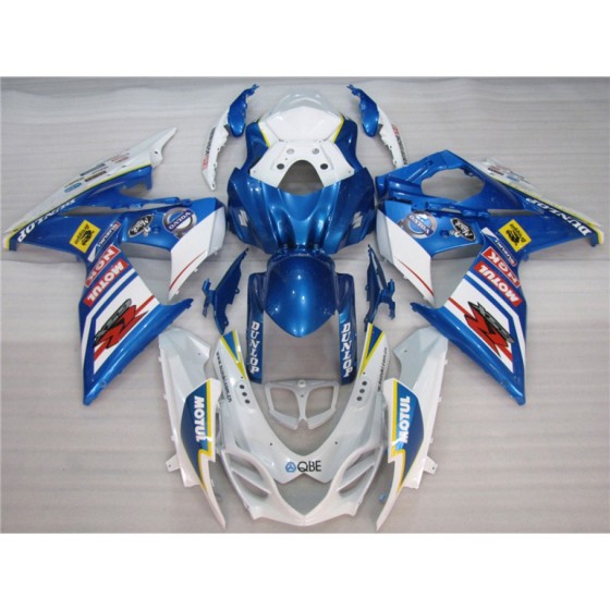 Suzuki GSXR1000 Blue & White Motorcycle Fairings(2009-2016)