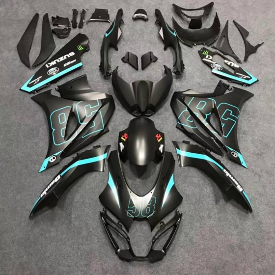 Matte Black Suzuki GSXR1000 K17 Motorcycle Fairings(2017-2024)