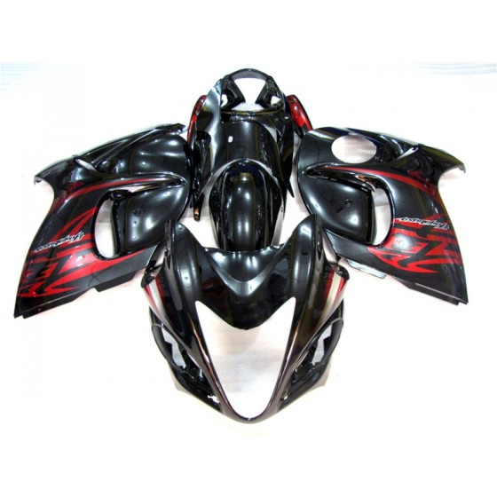 Suzuki Hayabusa GSXR1300R Red & Black Motorcycle Fairings(2008-2016)