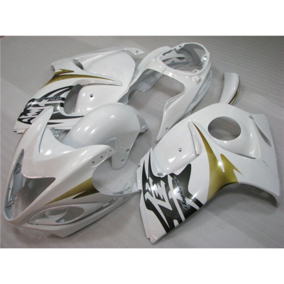 Suzuki Hayabusa GSXR1300R White Motorcycle Fairings(2008-2016)
