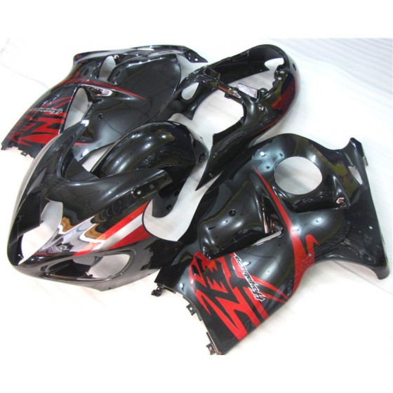Suzuki Hayabusa GSXR1300R Glossy Black Motorcycle Fairings(1997-2007)