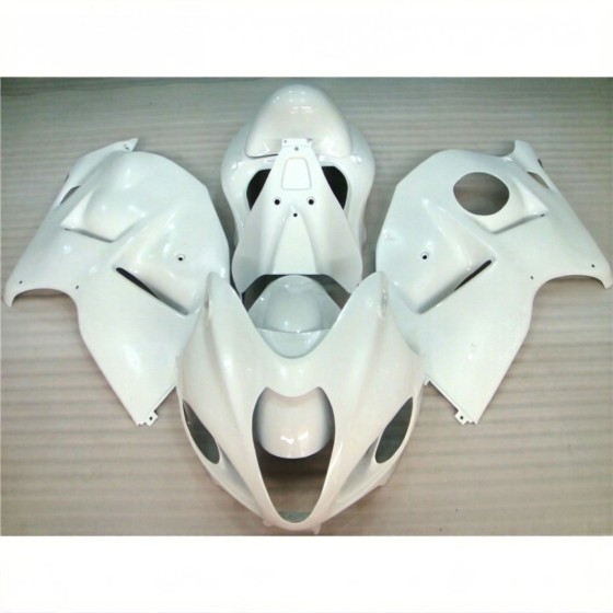 Suzuki Hayabusa GSXR1300R Pure White Motorcycle Fairings(1997-2007)