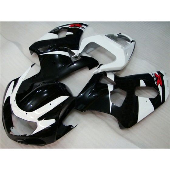 Black & White Suzuki GSXR600 750 K1 Motorcycle Fairings(2001-2003)