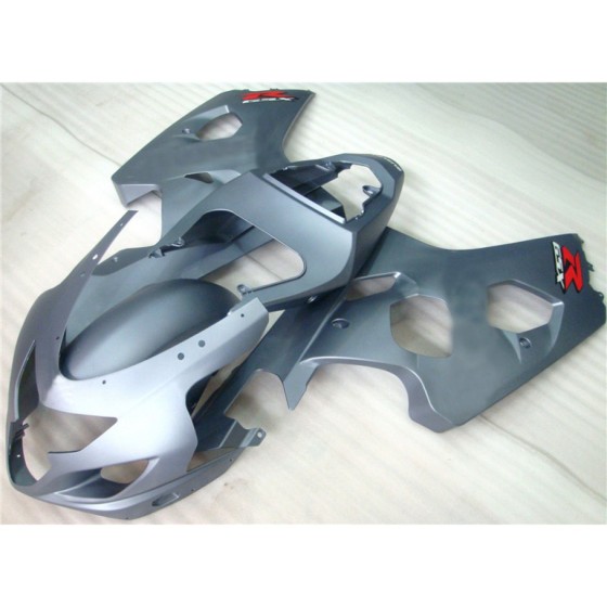 Matte Silver Grey Suzuki GSXR600 750 K4 Motorcycle Fairings(2004-2005)