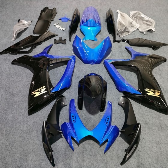 Customized Blue Suzuki GSXR600 Motorcycle Fairings(2006-2007)