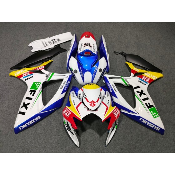 Suzuki GSXR600 750 K6 Yellow & Red Motorcycle Fairings(2006-2007)