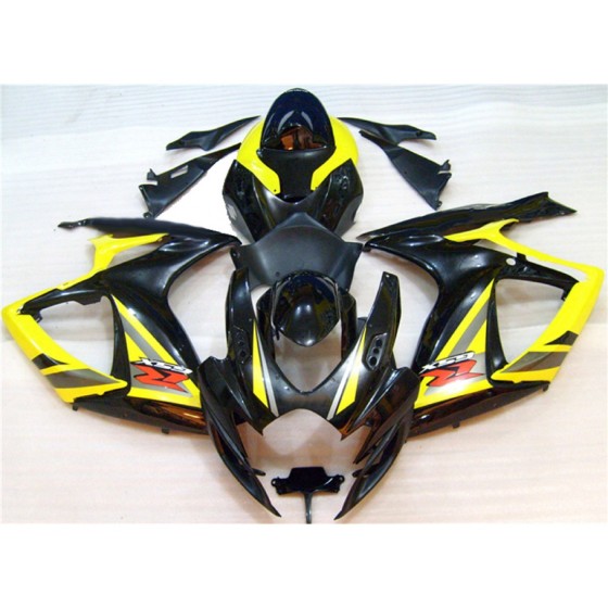 Yellow & Black Suzuki GSXR600 750 K6 Motorcycle Fairings(2006-2007)