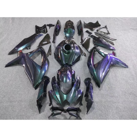 Chameleon Blue/Green Motorcycle Fairings For Suzuki GSXR600 750 K8 (2008-2010)