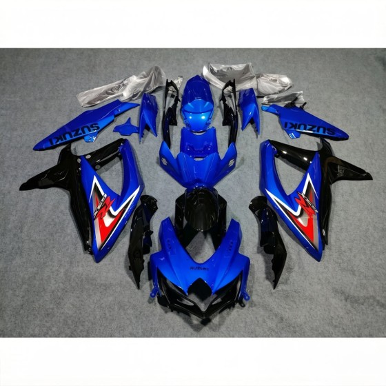 Customized Blue Suzuki GSXR600 750 K8 Motorcycle Fairings(2008-2010)
