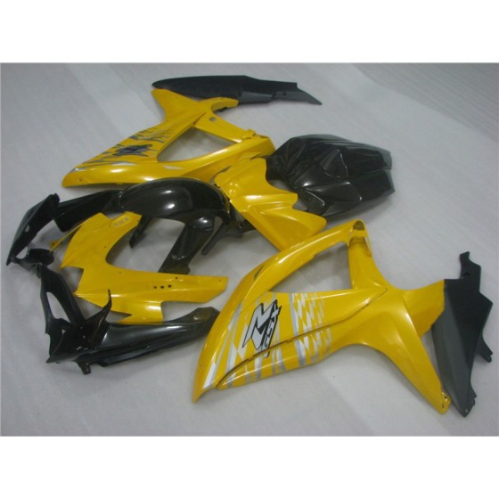 Pearl Yellow Suzuki GSXR600 750 K8 Motorcycle Fairings(2008-2010)
