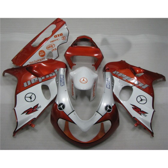 Suzuki TL1000R Red & White Motorcycle Fairings(1998-2002)