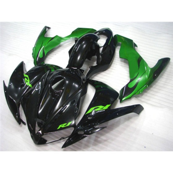 Yamaha YZF600R Green Flame Motorcycle Fairings(1997-2007)