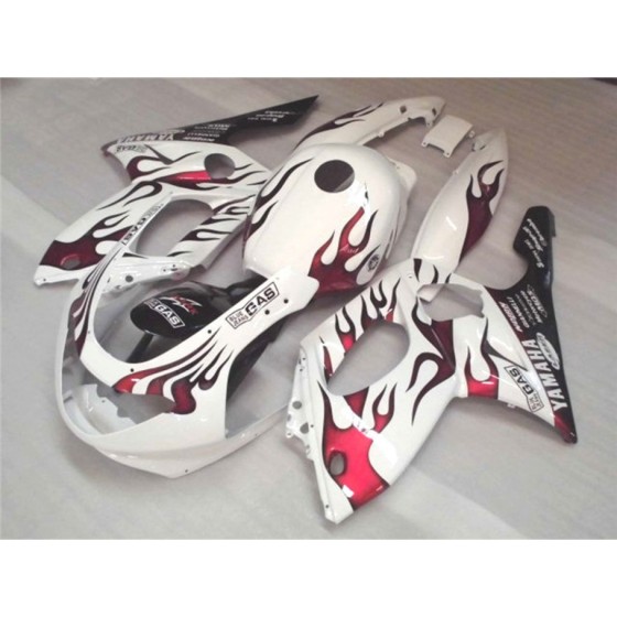 Yamaha YZF600R Red Flame Motorcycle Fairings(1997-2007)