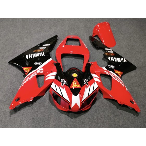 Yamaha YZF R1 Customized Red Motorcycle Fairings(1998-1999)