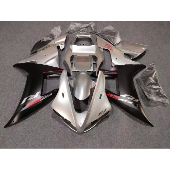 Silver Yamaha YZF R1 Motorcycle Fairings(2002-2003)