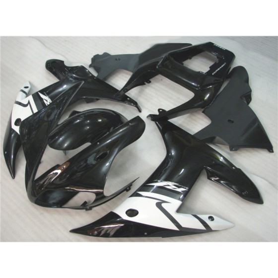 Yamaha YZF R1 Black Motorcycle Fairings(2002-2003)