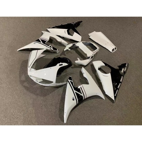 Yamaha YZF R1 Customized White Motorcycle Fairings(2002-2003)