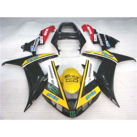 Yamaha YZF R1 Yellow & Black Motorcycle Fairings(2002-2003)