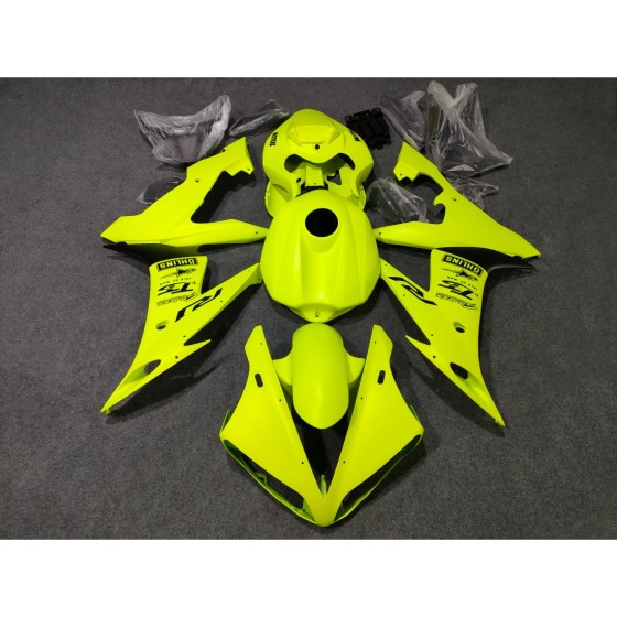 Yamaha Neon Yellow R1 Motorcycle Fairings(Full Tank Cover)(2004-2006)