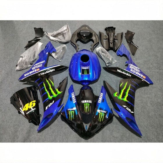 Yamaha YZF R1 Customized Blue Motorcycle Fairings(2004-2006)