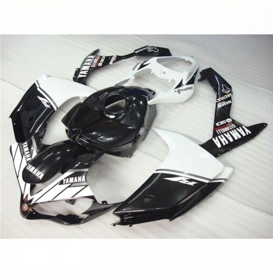 Yamaha YZF R1 White & Black Motorcycle Fairings(Full Tank Cover)(2007-2008)